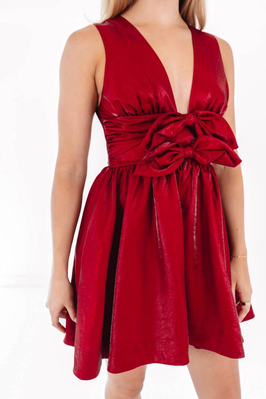 NEW SOPHIE THE LABEL amaris dress in red